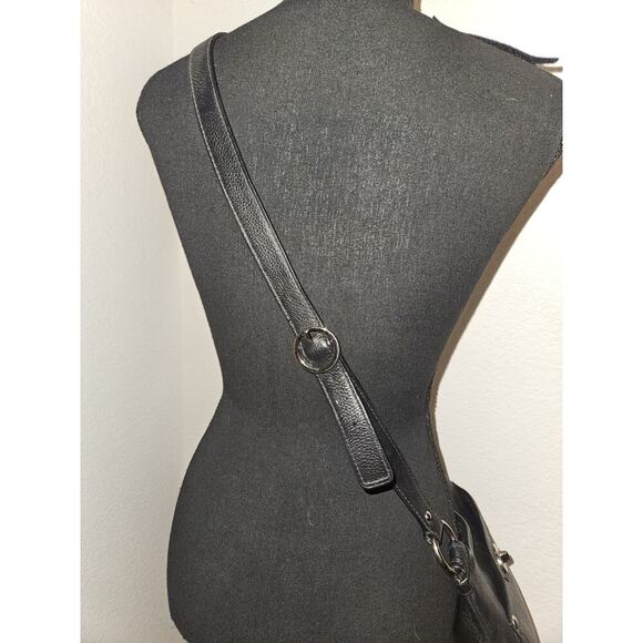 COACH F16533 Penelope Turnlock Black Pebbled Leather Crossbody EUC 11x10 - Picture 4 of 12